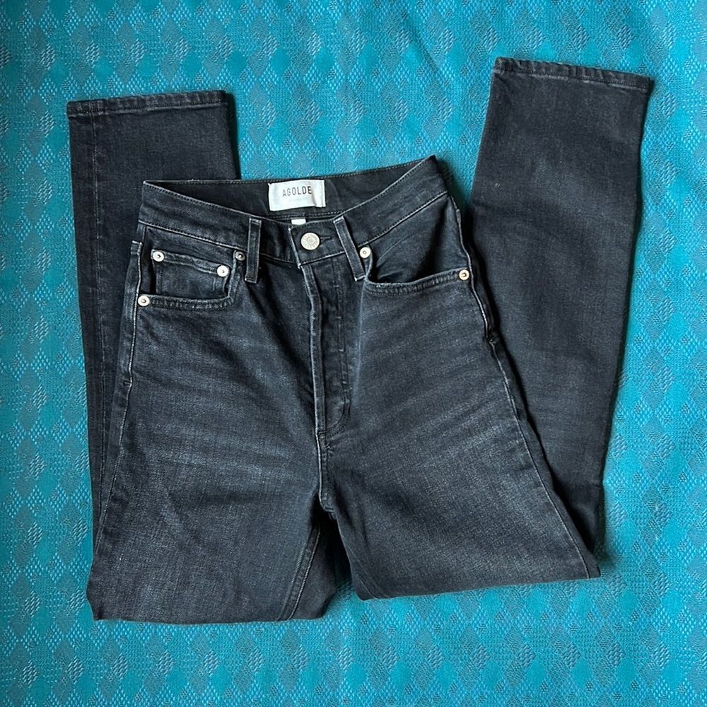 Agolde Riley in Black Pepper